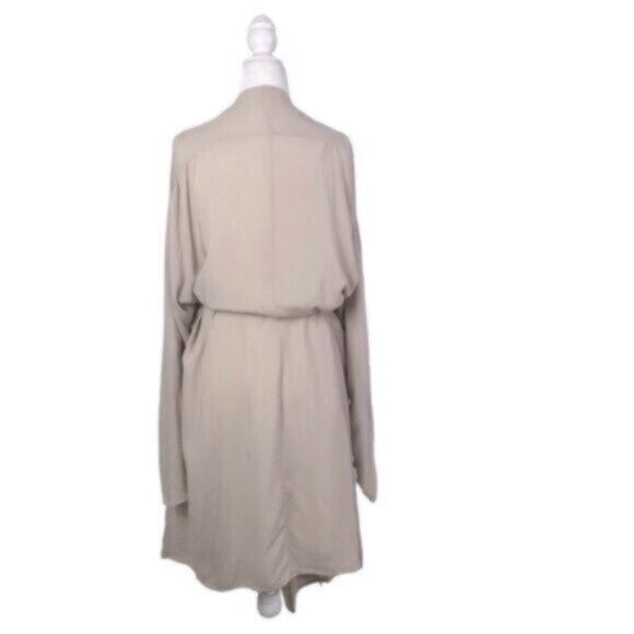 Listicle Cream Kimono Sleeve Wrap Tie Duster Large - Picture 8 of 9